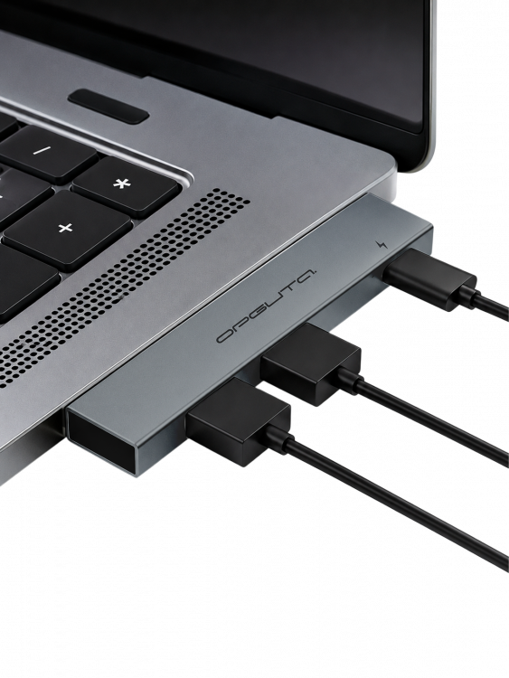 Орбита OT-PCR24 Серый концентратор USB 2.0 (2*USB+Type-C)